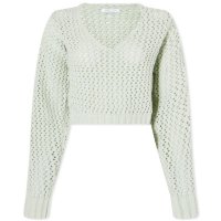 존엘리어트 John Elliott Foam Boucle Knit Crop Sweater Laurel