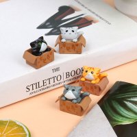 박스 고양이 미니어처 테라리움 캔들 만들기 화분꾸미기 마이플랜트