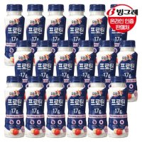 빙그레 요플레 프로틴 드링크 딸기바나나 210ml x18개