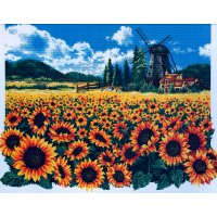 DOME 14CT 십자수패키지-60401 Sunflowers in a Drean