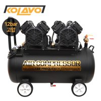 콜라보 콤프레샤 유선타입 KOLAVO 5HP 5마력 저소음 오일리스 중고압 12bar 타입 콤프월드 DC992