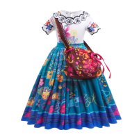 공주 드레스 2022 미라벨 Isabela 엘사 안나 의상 생일 파티 옷 할로윈 코스프레 Encanto Frozen12