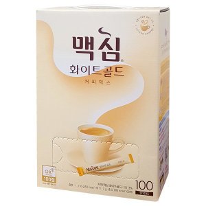 맥심 맥심 화이트골드 커피믹스 100T 일회용 스틱커피