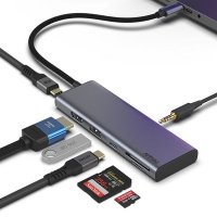 USB C타입 7in1 4K 60hz Gen2 10Gbps 멀티 허브 (아트뮤)