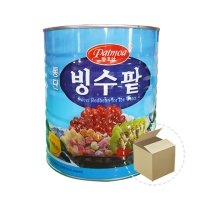 팥모아 통단 빙수팥 3kg 1박스 6개