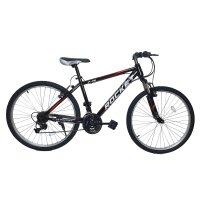 닥터바이크 2022년형 66cm 26인치 21단 스틸프레임 MTB 자전거 F-26 ROCKET  블랙 + 레드  170cm