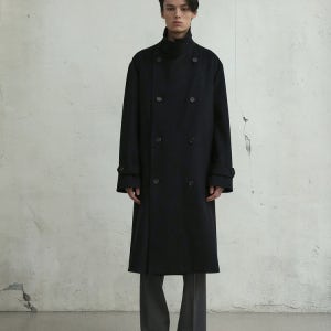 [필시크] LAMBWOOL OFFICER COAT (BLACK) D6ESXX00058