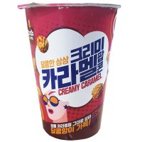 제이앤이 커널스 크리미카라멜 팝콘 미디움컵 65g 안주 간식 과자