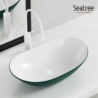 씨트리 화장실 욕실 탑볼 세면대 세면기 다크그린 ST-L855-DG