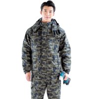 일터루 겨울작업복 국방색 얼룩무늬 밀리터리 군복 작업복- 상의 ITW-908
