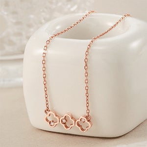 14K 18K 비쥬팝 행운 가득 클로버 목걸이 68274