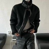 Suede mustang jacket 스웨이드 무스탕 자켓 도톰한 겨울 점퍼 세인트