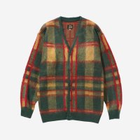 L - Needles 니들스 모헤어 가디건 타탄 그린 Mohair Cardigan Tartan Green LQ273