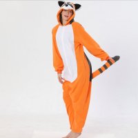 유니 너구리 의상 Onesies 몬스터 코스프레 잠옷 잠옷 동물 잠옷 점프 슈트