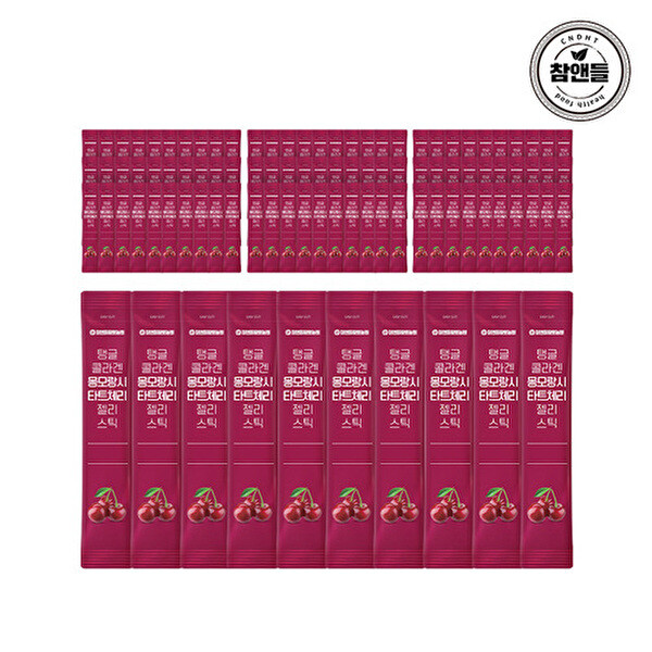 참앤들황토농원 (벌크포장)탱글 <b>콜라겐</b> <b>타트체리</b> 젤리스틱 20g 100포 실속포