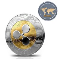 뉴 리플 코인 XRP 암호화 기념 리플 XRP 콜렉터 기념 코인 선물 아트 컬렉션