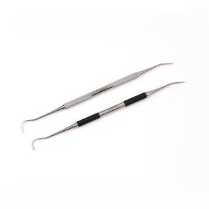 닥터크랄레 내성발톱 듀얼 갈고리형&일자형 큐렛 2종(실버&블랙) (선택)