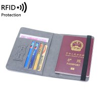 RFID 여권 가방 럭셔리 문서 여행 가죽 케이스 홀더 커버