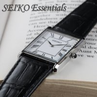 세이코 SEIKO 국내재고 세르띠에 SWR049 남자 여자 사각 가죽시계 패션 손목시계 커플아이템