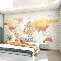 세계지도벽지 대형세계지도 안방 벽지 그림 월드맵