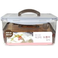 누름 김치통 8L 동치미 누름판 짱아찌 통 밀폐 절임