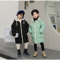 LULUKIDS 아동 공용 칼라 웰론 후드 롱 패딩 점퍼 130 11호