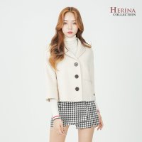 HERINA COLLECTION 단추 포인트 핸드메이드 숏자켓