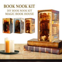 북눅 미니어처 북엔드 DIY book nook kit 3d wooden with 101