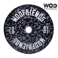 범퍼 컬러 플렉 중량 원판 바벨 역도 홈짐 크로스핏 파운드 10LB WFF-10