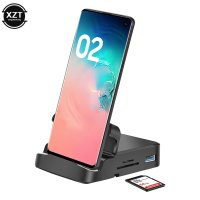 삼성 Dex Pad Station 휴대폰 스탠드  USB C to HDMI 호환  도킹 전원 충전기 어댑터  C타입 허브  8 in 1