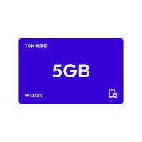 SK텔레콤 모바일형 T 데이터쿠폰 5GB