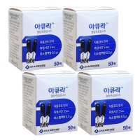 아큐라 혈당측정검사지 아큐라 플러스 혈당시험지 100매  4박스  50매