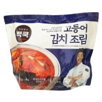 더본 빽쿡 고등어 김치조림 450g x 4개입 아이스포장선택