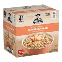 Quaker 미국 퀘이커 인스턴트 오트밀 복숭아 크림 44팩 총 1 32kg