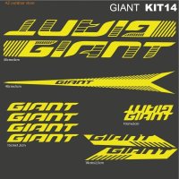 MTB 산악 자전거 로드 바이크 사이클링 데칼 키트 14 용 프레임 스티커 자이언트 G-11 KIT14