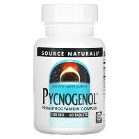 소스 네츄럴 Source Naturals 피크노제놀, 100mg, 60정