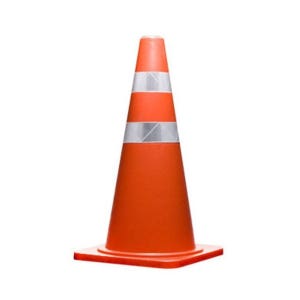 합성고무 라바콘 고속도로 - 차량통제 안전표시 높이750mm 밑면400x400mm