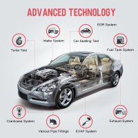 Ancel S100 자동차 연기 누출 감지기 EVAP 진공 진단 도구 DC12V 연료 파이프