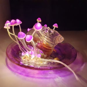 ♡ 감성템 ♡ 보라빛바다 버섯무드등, 꿀토끼네