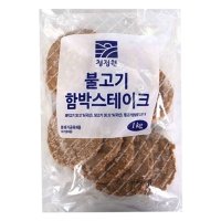 청정원 불고기함박스테이크 1kg 1봉지  1개