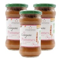 Coteaux Nantais 꼬또 낭뜨 사과 콩포트 차이 잼 스프레드 Chai Apple Sauce 315g 3팩