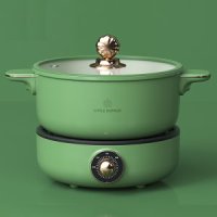 리틀 펌킨 전기 요리 냄비 튀김 찜 멀티쿠커 훠궈 3L