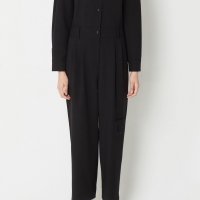 럭키슈에뜨 점프수트 Snap Detail Long Sleeve Jumpsuit LFDES21100BKX