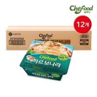 쉐푸드 쉐푸드 까르보나라 스파게티 220g 사각스파게티 12개