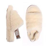 어그 UGG FLUFF YEAH SLIDE SANDAL - NATURAL 플러프 예 슬라이드 샌들 1095119