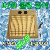 USB 쿨링 대나무 얼음방석 3D통풍방석 쿨매트