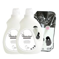 자연과함께 마마앤부 프리미엄 유아세제 2L x 2개 + 섬유유연제 베이비파우더향 리필형 1300ml