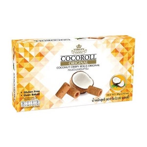 코코롤 오리지널 80g / VirginCoco COCONUT CRISPY ROLLS ORIGINAL