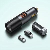 베이스어스 차량용 시거잭 충전기 120W 고속 충전기 2구 멀티소켓 12V 24V