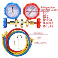 냉매 매니폴드 게이지 에어컨 냉동 세트 호스와 가 도구 R32 R410a a R-404A R-134